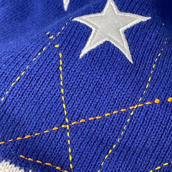 The Quacker Factory Embroidered Patriotic Blue Stars Flag Cardigan Sweater 2X - Picture 7 of 8